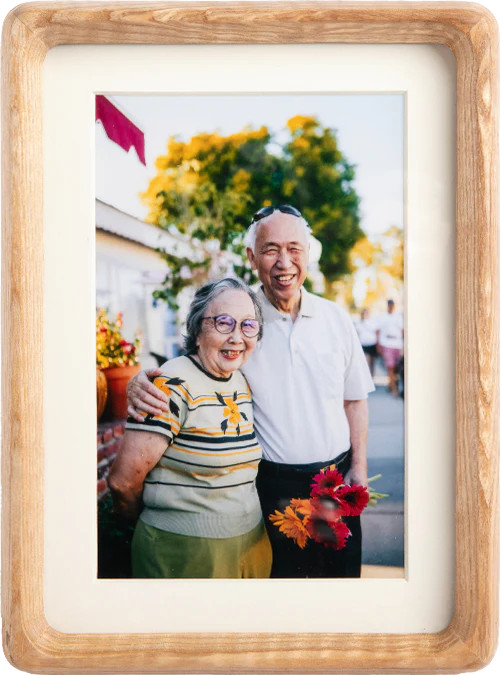 Rounded Edge Ash Wood Tabletop Picture Frame - Frameology | Frameology