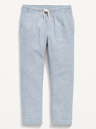 Loose Pull-On Linen-Blend Pants for Toddler Boys | Old Navy (US)