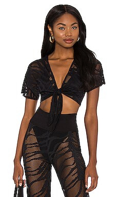 Miller Crop in Black | Revolve Clothing (Global)