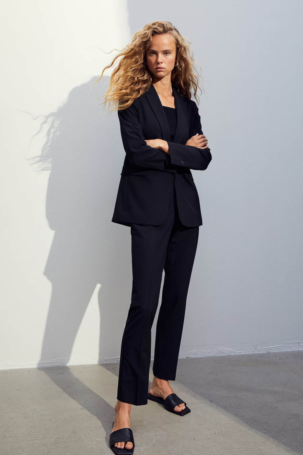 Einreihiger Blazer - Schwarz - Ladies | H&M AT | H&M (DE, AT, CH, NL, FI)
