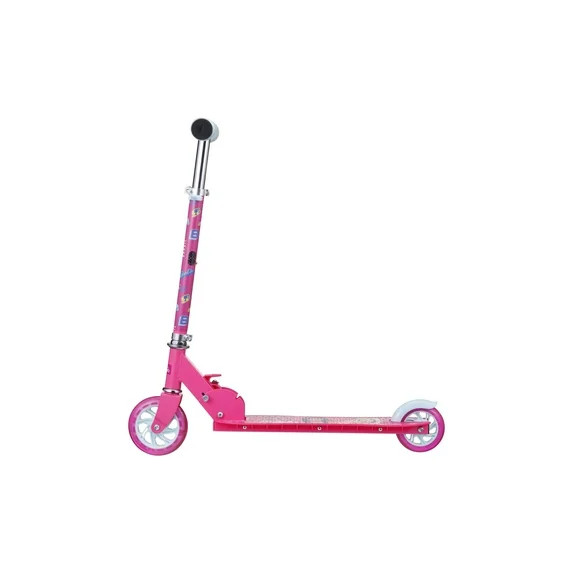 2-Wheel Barbie Kick Scooter with Light-up Wheels, Foldable Scooter for Kids, Pink | Walmart (US)