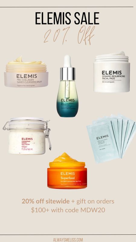 Elemis skincare is on sale this weekend! Save 20% off! I love the fragrance free cleansing balm! Now is a great time to try new products that you have been eyeing!

Elemis 
Skin Care
Facial cleanser

#LTKSaleAlert #LTKBeauty