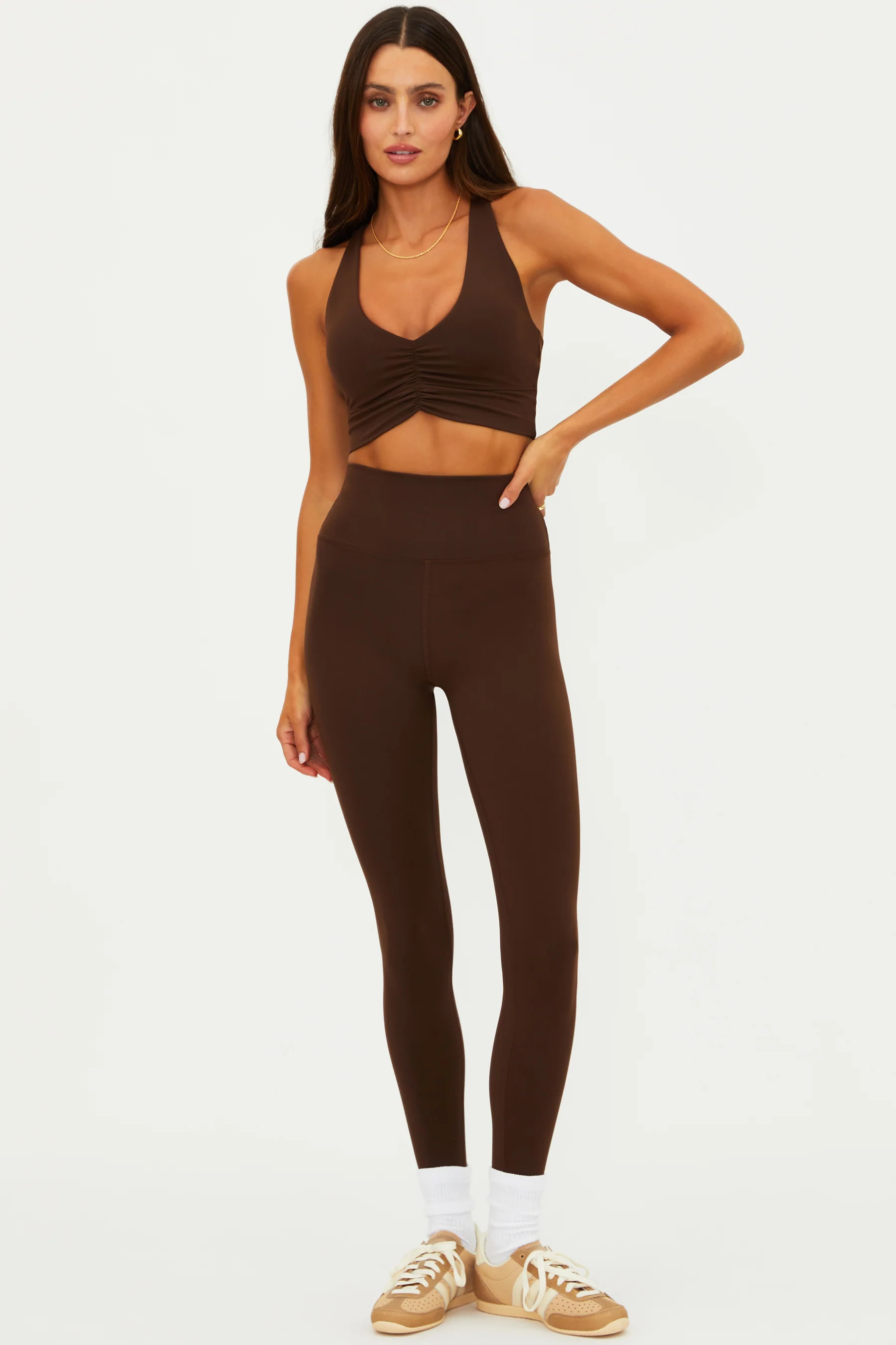 Piper Legging Chestnut Matte | High Waist Legging | Beach Riot | Beach Riot