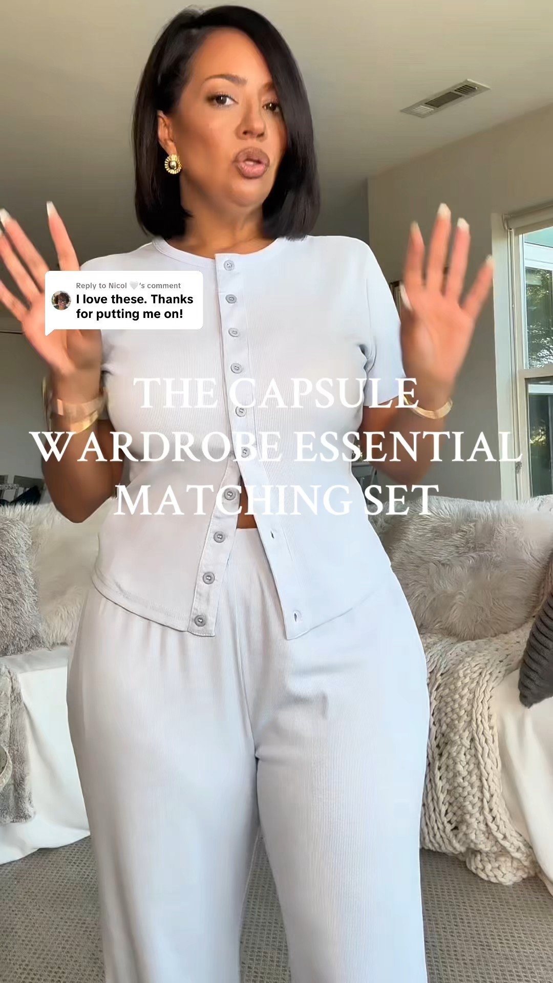 The perfect summer to fall transitional casual outfit and capsule wardrobe essential 🩵 I have it in this sky blue and in black and def need more colors 😍

matching set, travel outfit, casual outfit, errands outfit, loungewear 

#LTKOver40 #LTKStyleTip #LTKFindsUnder50