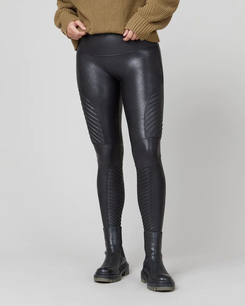 Faux Leather Moto Leggings | Spanx