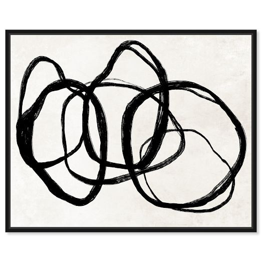 Tangled Rings Framed Canvas Wall Art | West Elm (US)