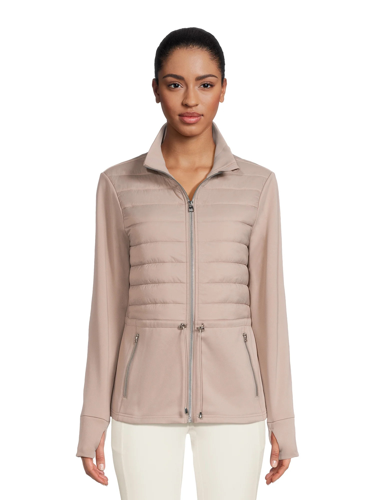 Avia Women's Mixed Media Jacket, Sizes XS-XXXL | Walmart (US)