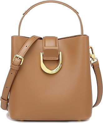 Leather Bucket Purse for Women Shoulder Bags for Women Crossbody Handbags Adjustable Strap Design... | Amazon (US)