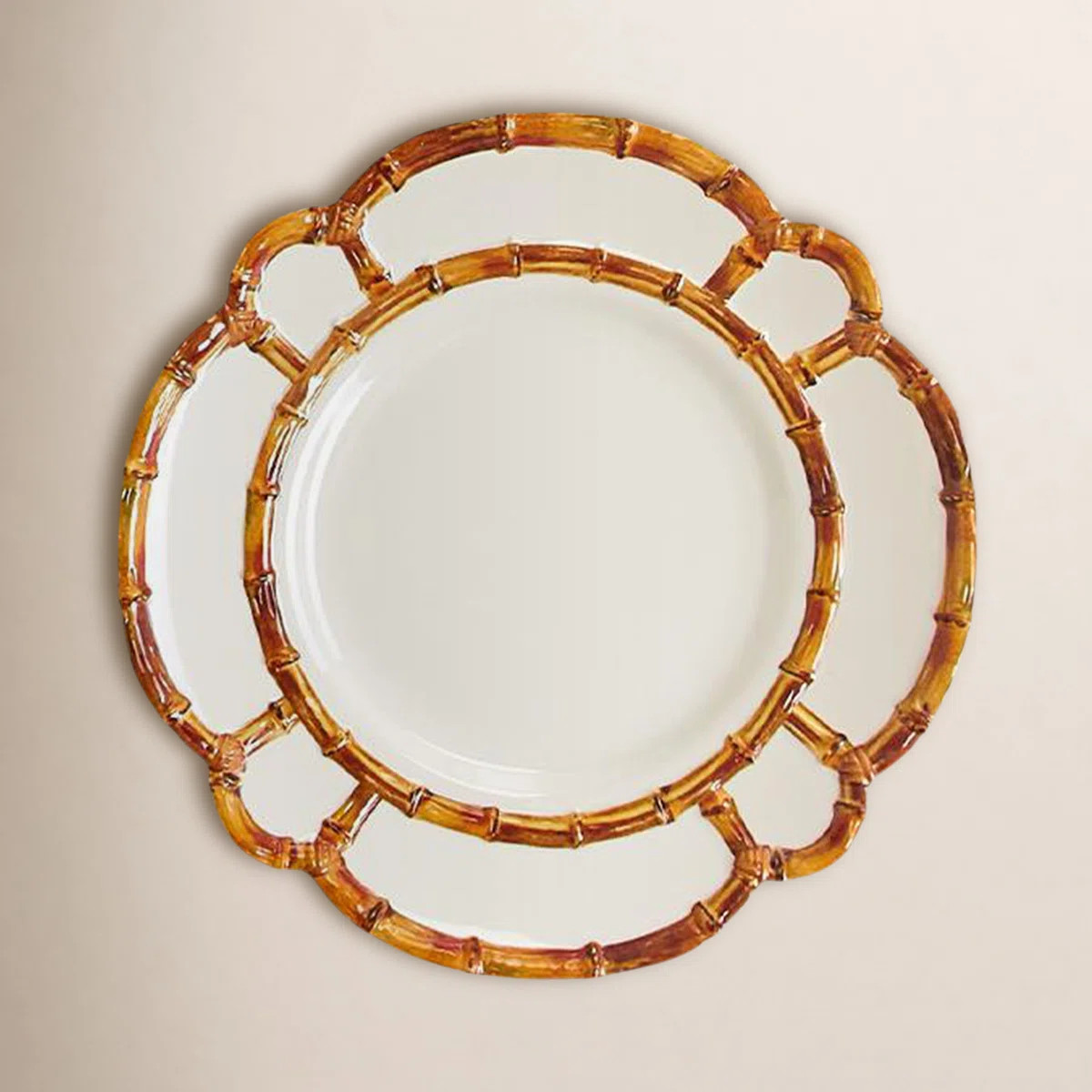 Bamboo Melamine Dinner Plate (Set of 4) | Birch Lane