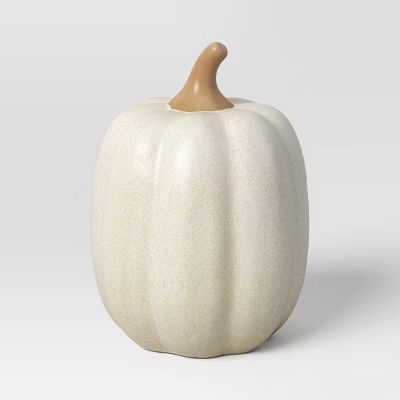 XL Tall Decorative Ceramic Pumpkin Cream - Threshold™ | Target