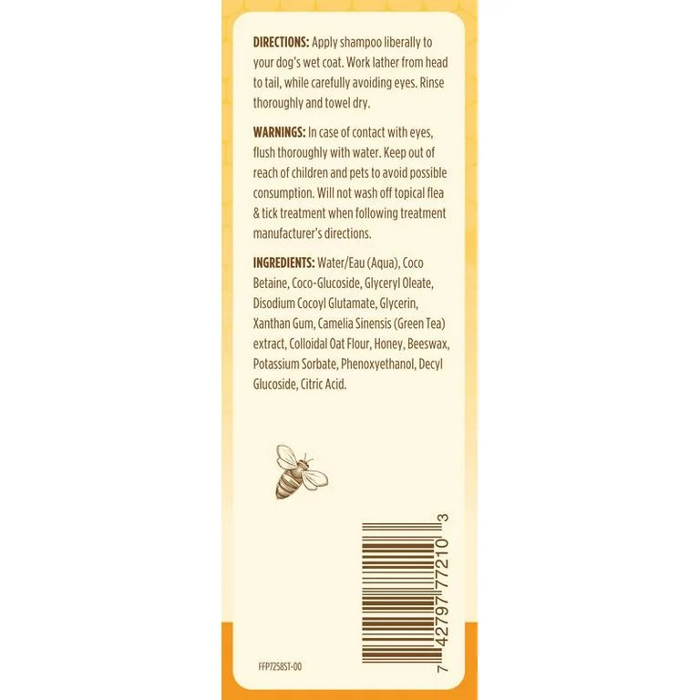 Burt's Bees Oatmeal Dog Shampoo with Colloidal Oat Flour and Honey, 16 oz. | Walmart (US)