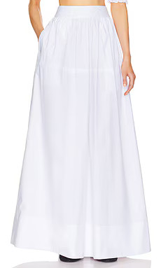 Helsa Poplin Maxi Skirt in White from Revolve.com | Revolve Clothing (Global)