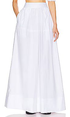 Helsa Poplin Maxi Skirt in White from Revolve.com | Revolve Clothing (Global)