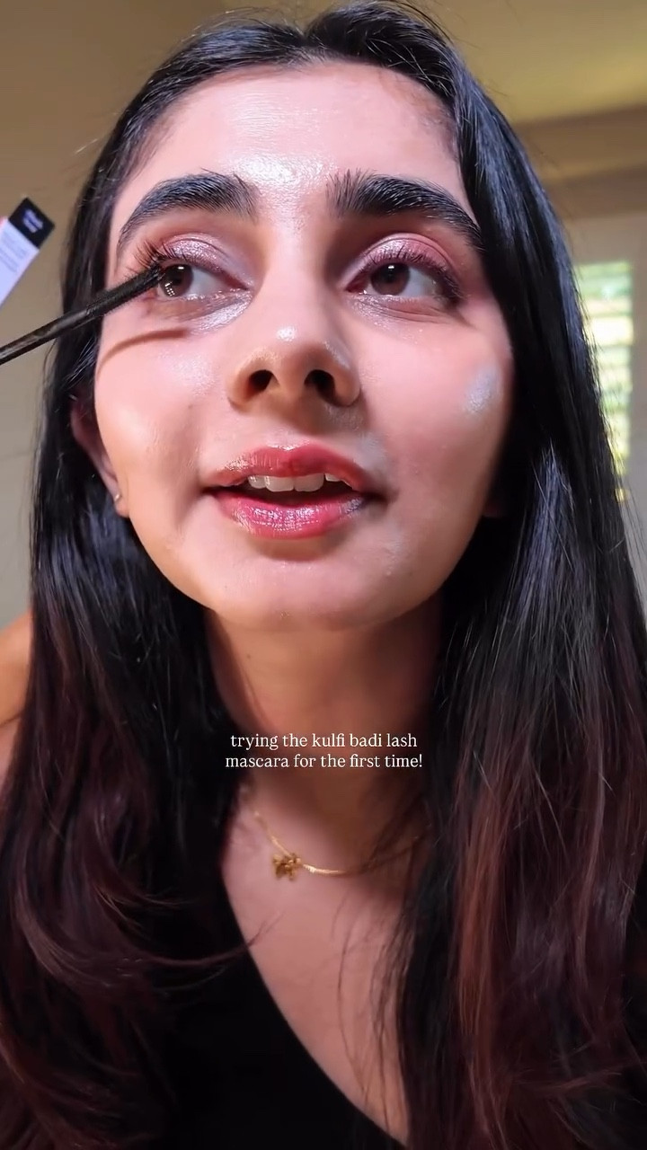 kulfi beauty hits every time💘

@kulfi.beauty Badi Lash Mascara

#badilashmascara #mascara #beautytok #tiktokmademebuyit #browngirlmakeup kulfi beauty makeup,  brown girl approved makeup, lash extending mascara, makeup creator