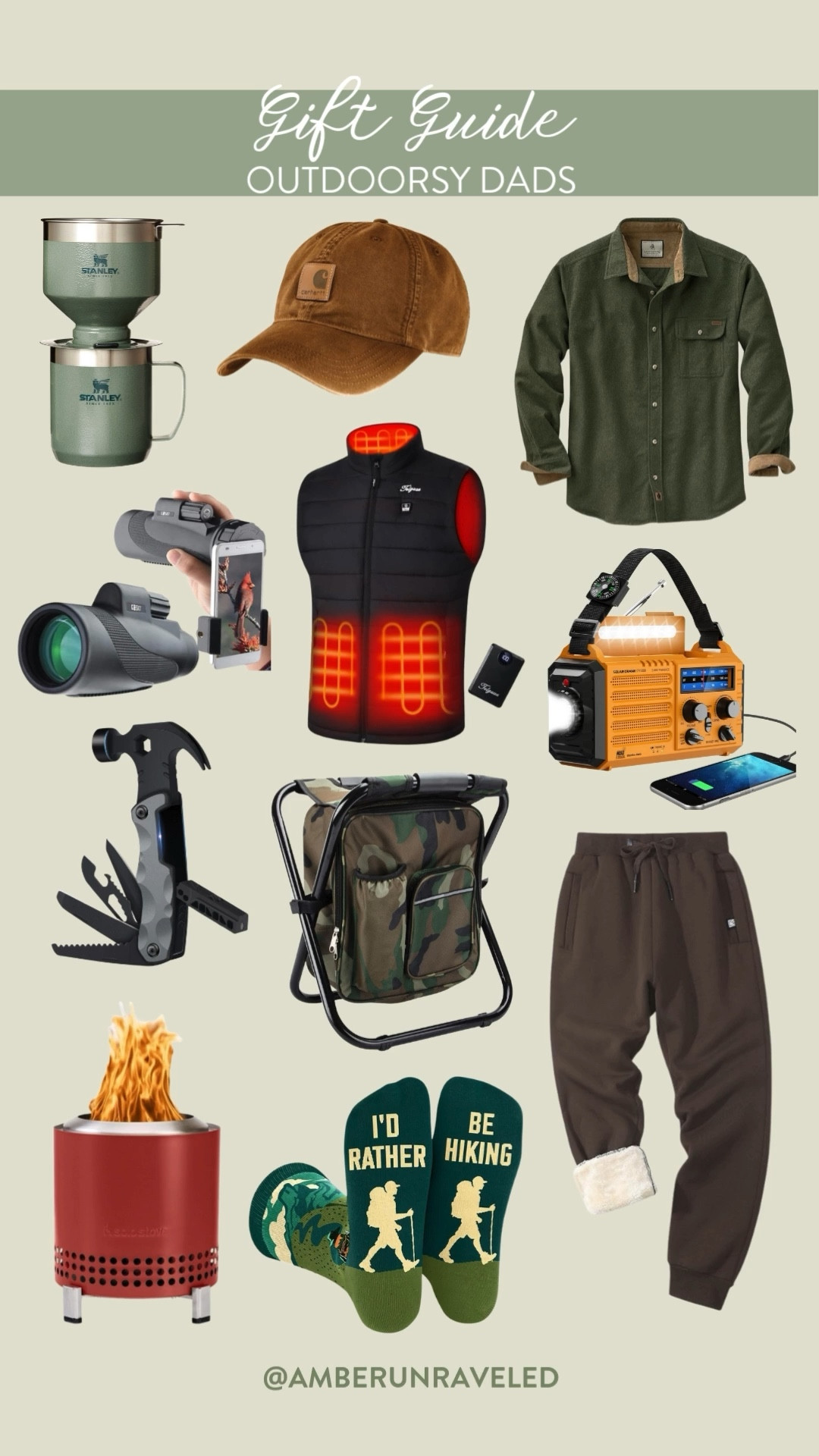 Your outdoorsy dad called, he needs an upgrade! Ditch the boring stuff and check out this gear: heated vests, camp coffee kits, and the best hiking socks ever. Time to make you the favorite kid this year.

gift guide, gifts for him, outdoor dad, camping essentials, amazon finds, affordable gifts, mens fashion, outdoor activities

#LTKSeasonal #LTKGiftGuide #LTKMens