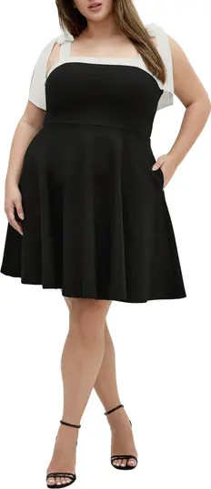 Nyla Tie Strap Fit & Flare Dress | Nordstrom