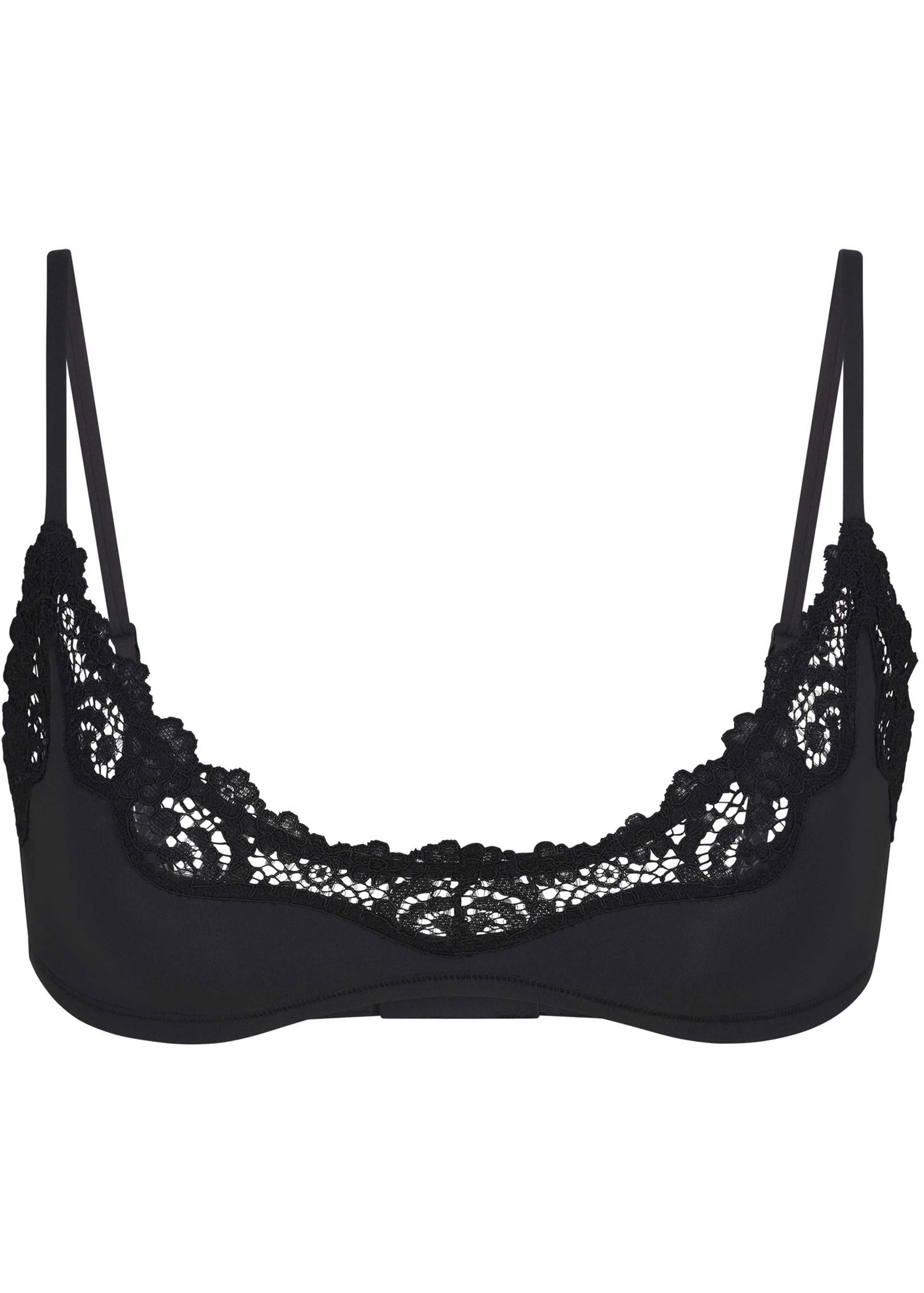 Lace-trim stretch-jersey scoop bralette | Harvey Nichols
