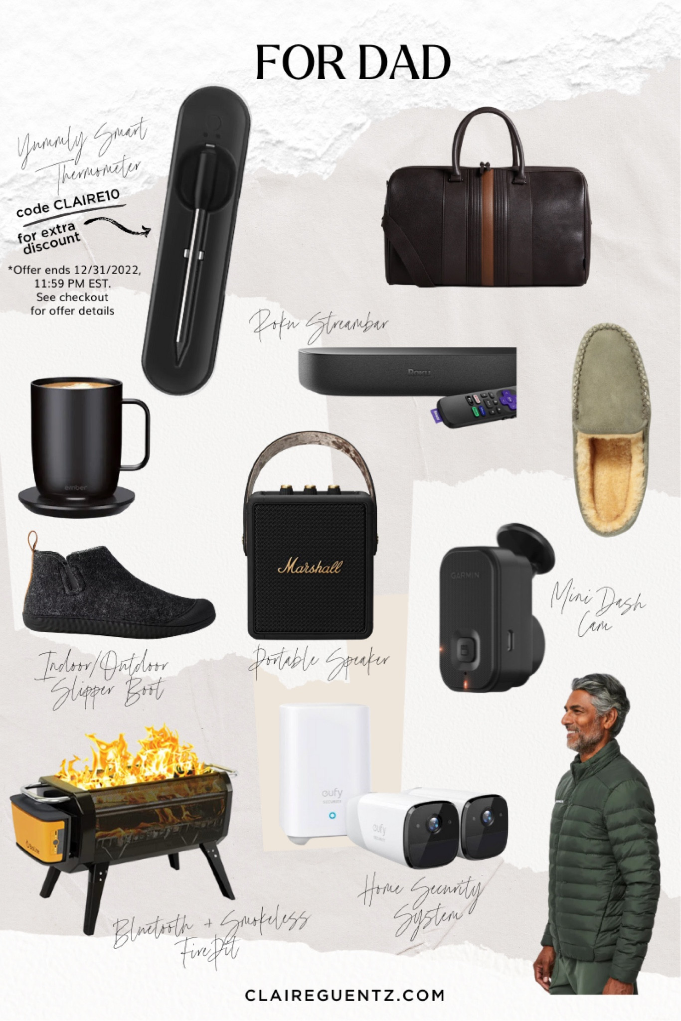 Gift guide, gifts for dad, gifts for him, gifts for men. Code CLAIRE10 for extra discount on Yummly wireless meat thermometer 

#LTKGiftGuide #LTKunder100 #LTKsalealert