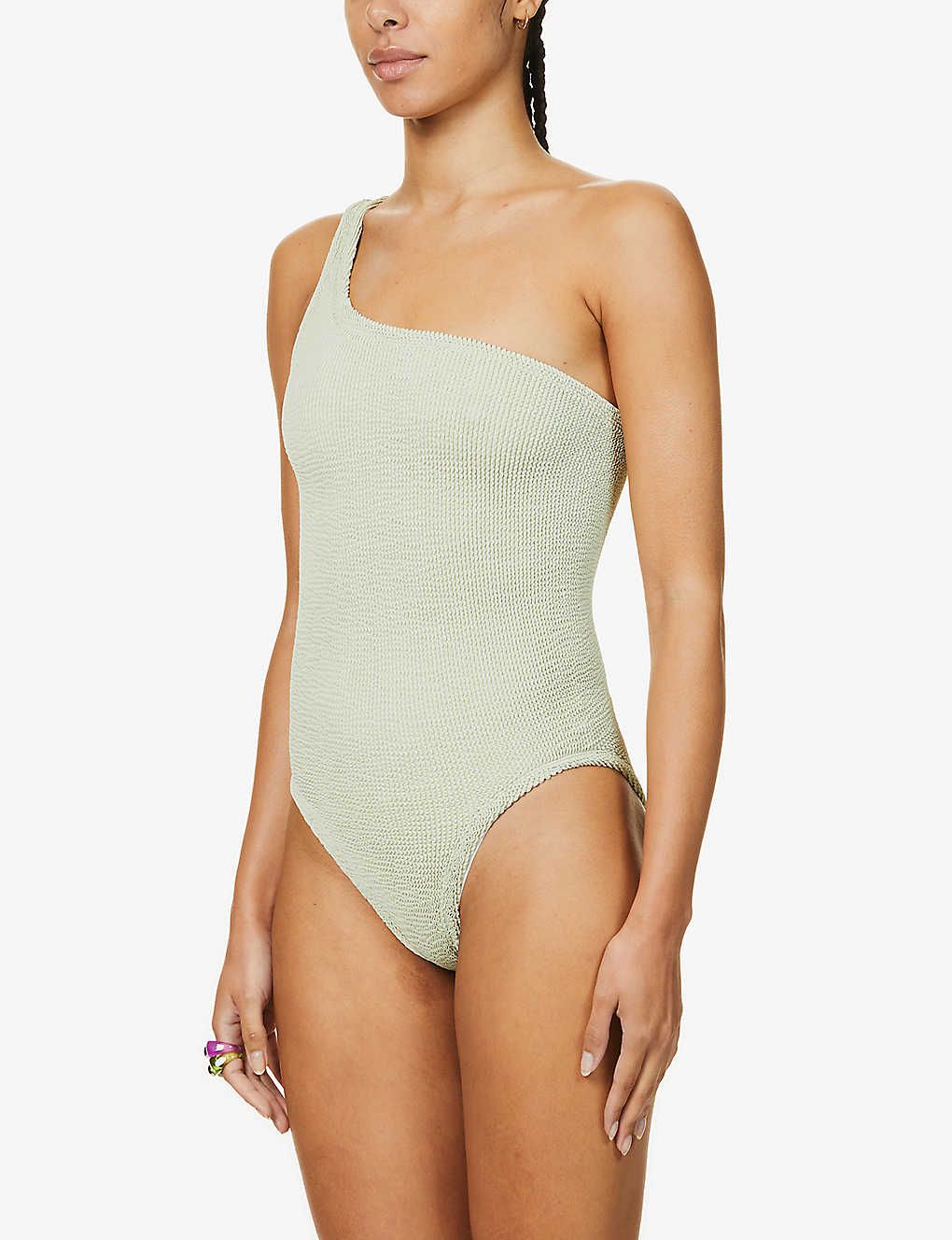 Nancy one-shoulder swimsuit | Selfridges