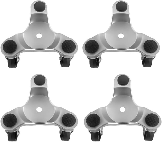 QWORK 4 pcs 6" Steel Tri-Dolly, 200 lbs Load Capacity, for Moving Furniture & Appliances, Swivel ... | Amazon (US)