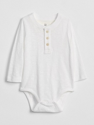 Henley Long Sleeve Bodysuit | Gap (US)