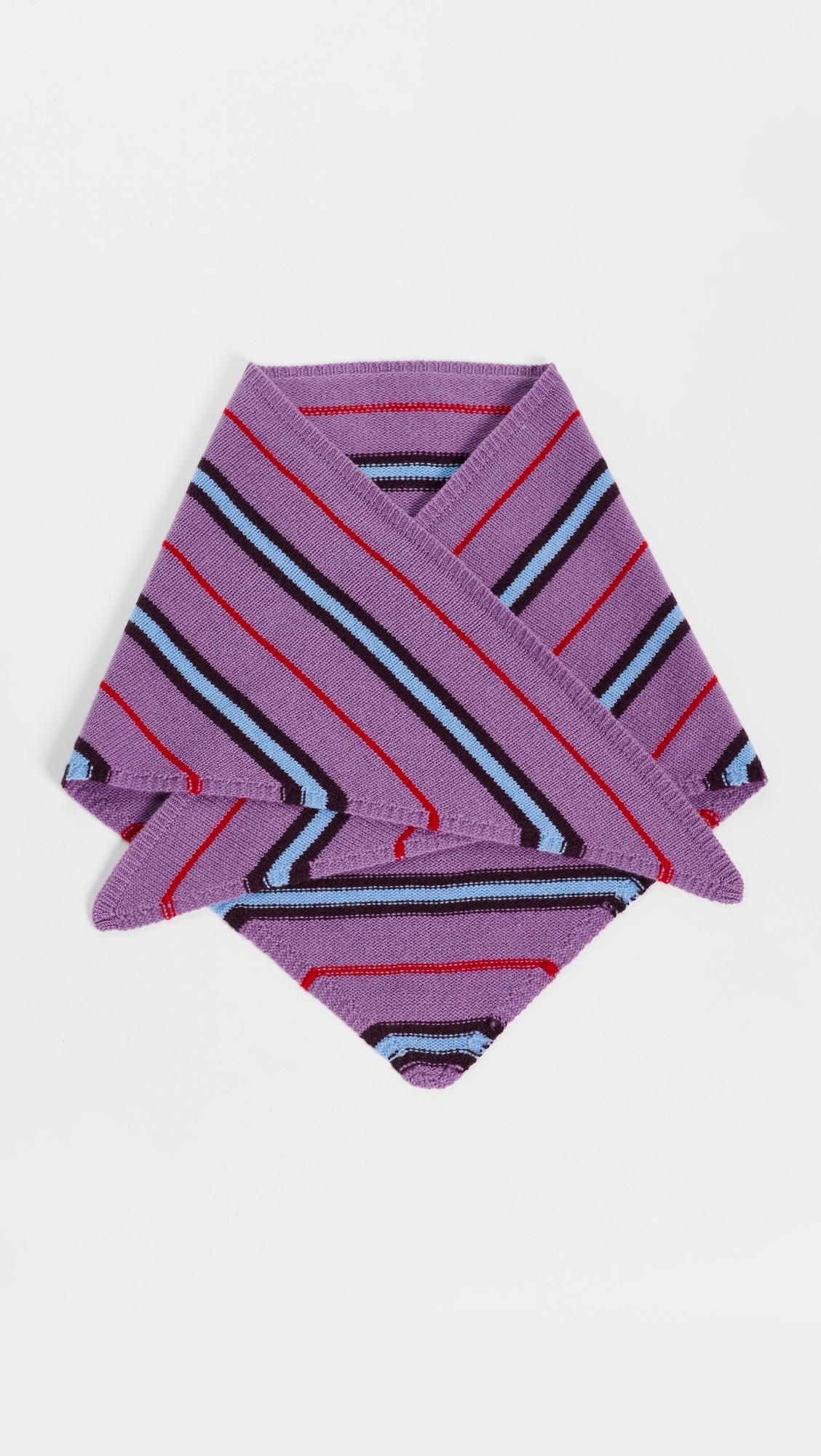 Madewell Jaine Knitted Bandana Scarf Antique Mauve Multi Stripe One Size | Shopbop