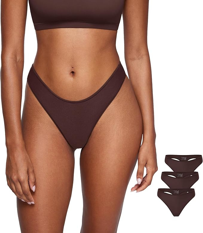 Magneticfit Thongs for Women Stretch Sexy Underwear Comfort Tagless Thong Low Rise Breathable Pan... | Amazon (US)