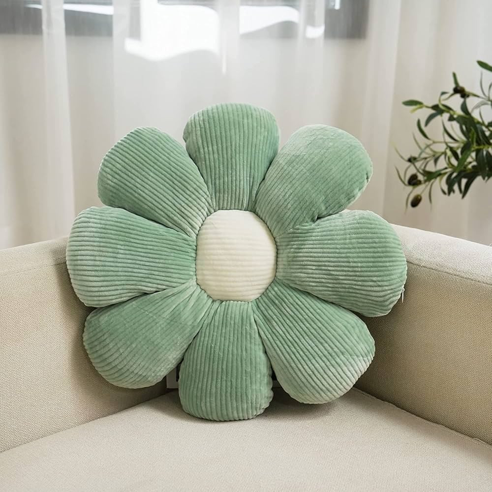 Flower Pillow Cute and Comfortable Floor Cushions Soft Fun Plant Throw Pillows Preppy Aesthetic R... | Amazon (US)