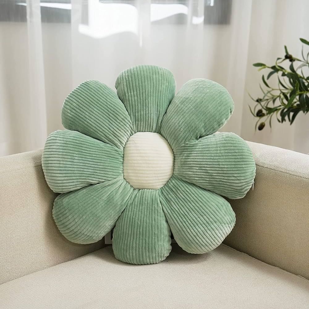 Flower Pillow Cute and Comfortable Floor Cushions Soft Fun Plant Throw Pillows Preppy Aesthetic R... | Amazon (US)