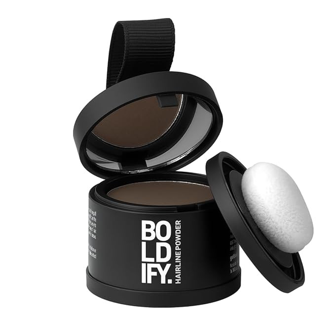 BOLDIFY Hairline Powder - Water-Resistant Root Touch Up Hair Color for Gray Coverage - 24-Hour St... | Amazon (US)
