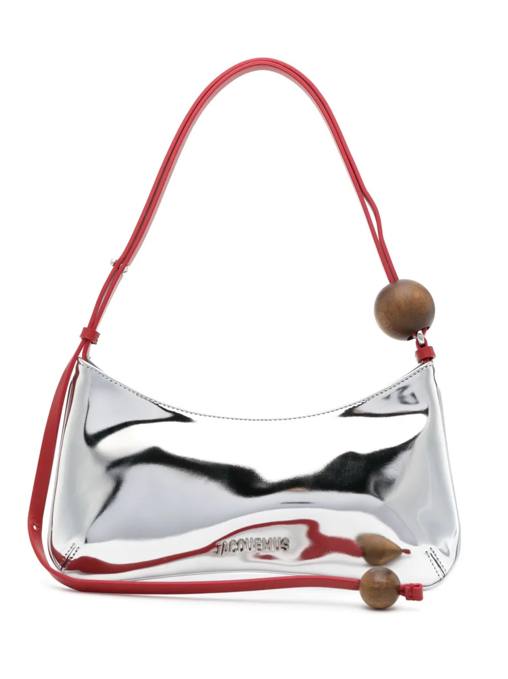 Jacquemus Le Bisou Perle patent-leather Shoulder Bag - Farfetch | Farfetch Global