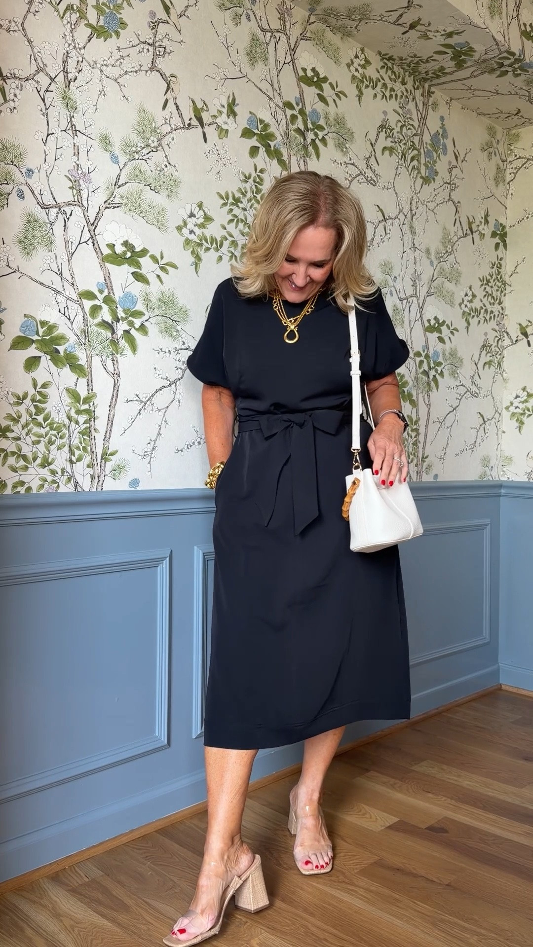 spanx dress talk about an LBD that’ll go anywhere from a funeral to a wedding. This is it. Wearing a medium.

Julie Vos highlight of the day. The Saratoga statement necklace. Too big, get the chain! 

#LTKSaleAlert #LTKOver40 #LTKWedding

#LTKWorkwear