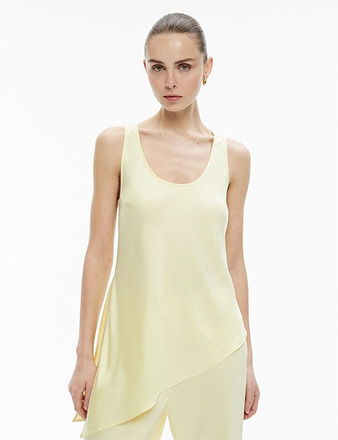 Asymmetrical Scoop Tank Top | David Jones (Australia & New Zealand)