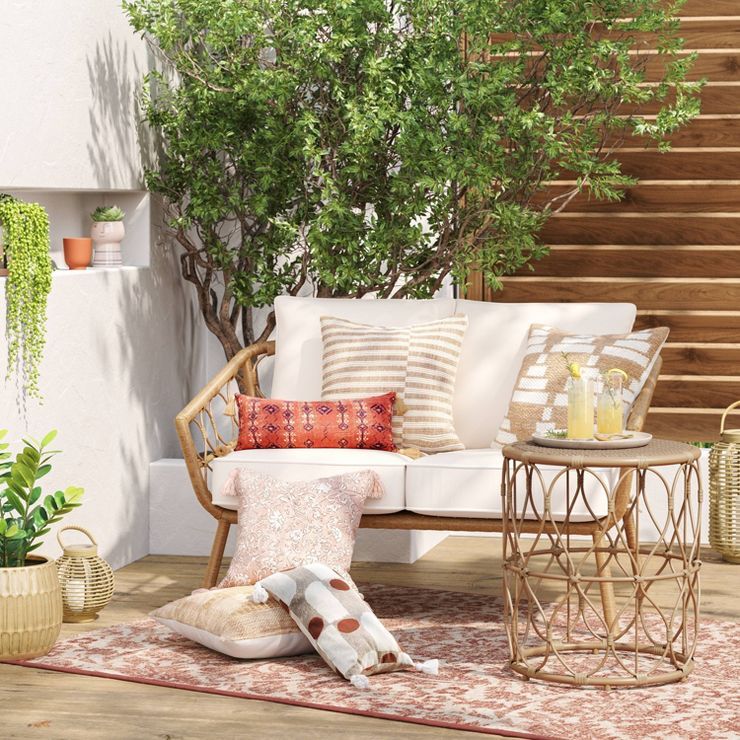 Britanna Patio Loveseat, Outdoor Furniture - Natural - Opalhouse™ | Target