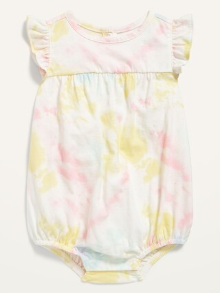 Printed Flutter-Sleeve Bubble One-Piece for Baby | Old Navy (US)