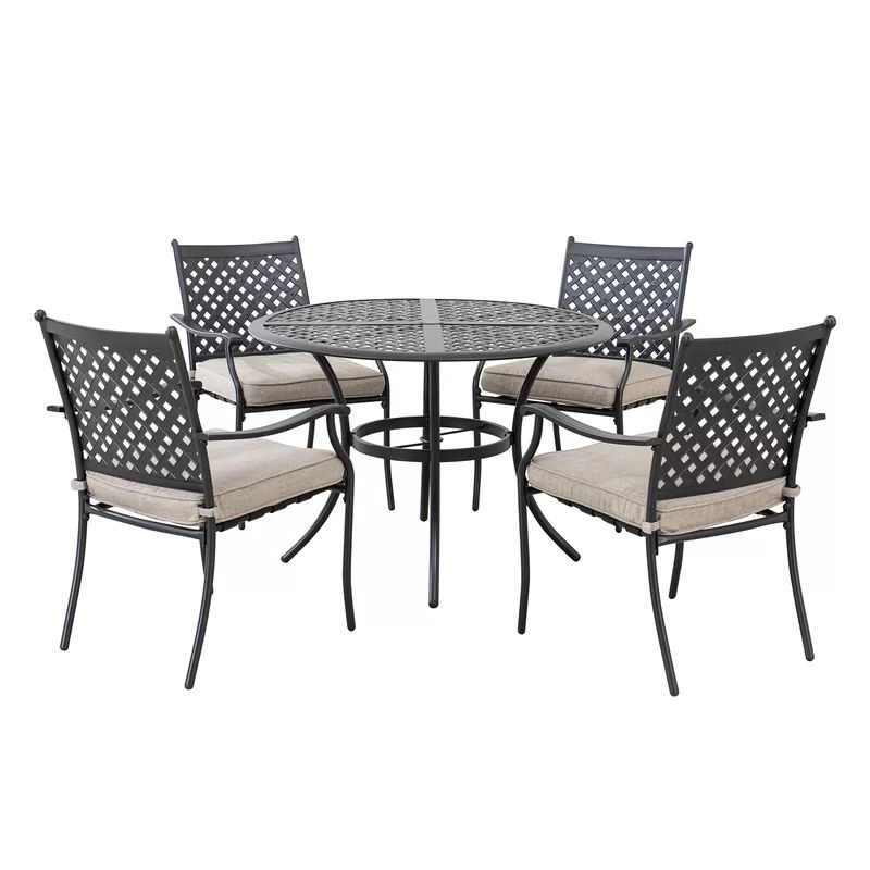 Colrain 5 Piece Dining Set with Cushions | Wayfair North America