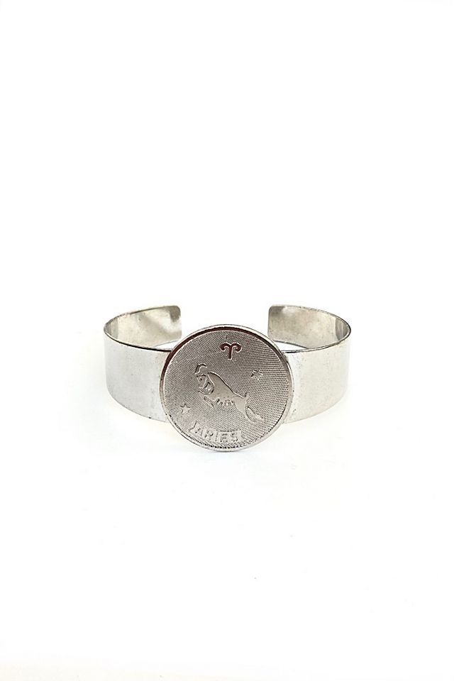 70s Vintage Aries Zodiac Silver Tone Bracelet Selected by BusyLady Baca & The Goods | Free People (Global - UK&FR Excluded)