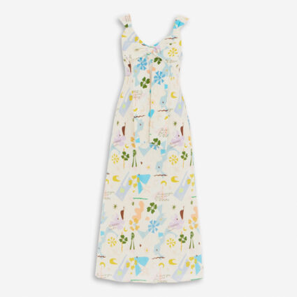 Multicoloured Abstract Maxi Dress | TK Maxx