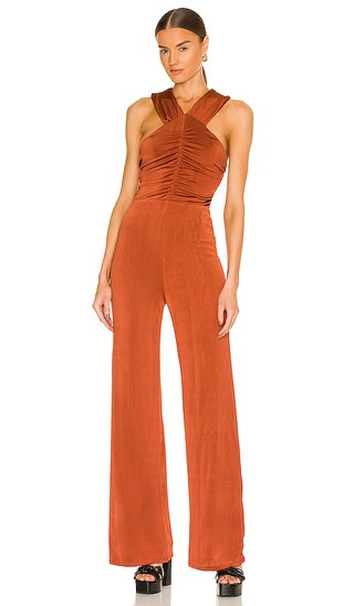 x REVOLVE Marzhan Jumpsuit in Rusty Brown | Revolve Clothing (Global)