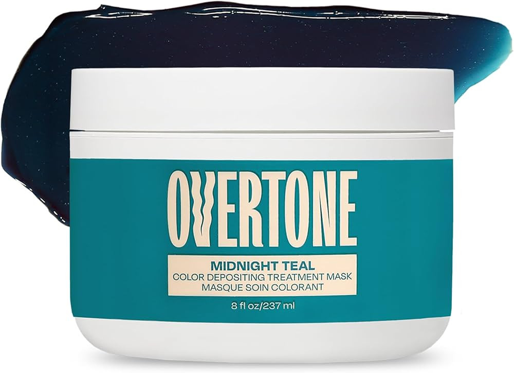 Overtone Semi Permanent Hair Color Conditioner, Midnight Teal, 8 oz, Nourishing, Damage-Free, Col... | Amazon (US)
