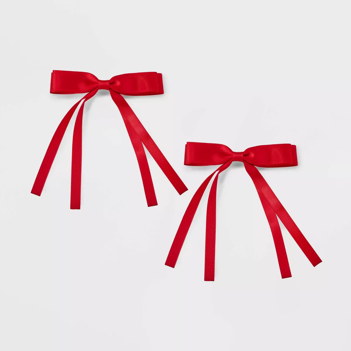 Small Satin Bow Hair Barrette Set 2pc - Wild Fable™ | Target