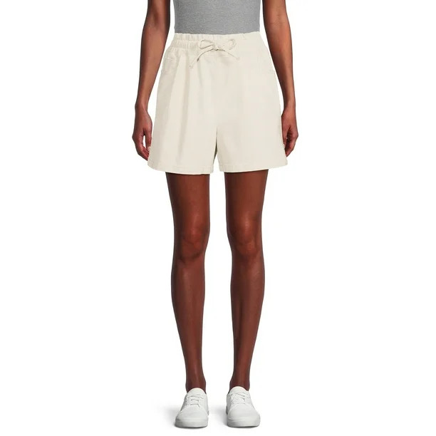 Time and Tru Women's Paperbag Waist Shorts - Walmart.com | Walmart (US)