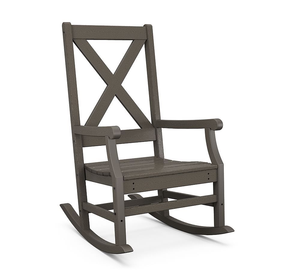 Polywood X-Back Outdoor Rocking Chair | Pottery Barn (US)