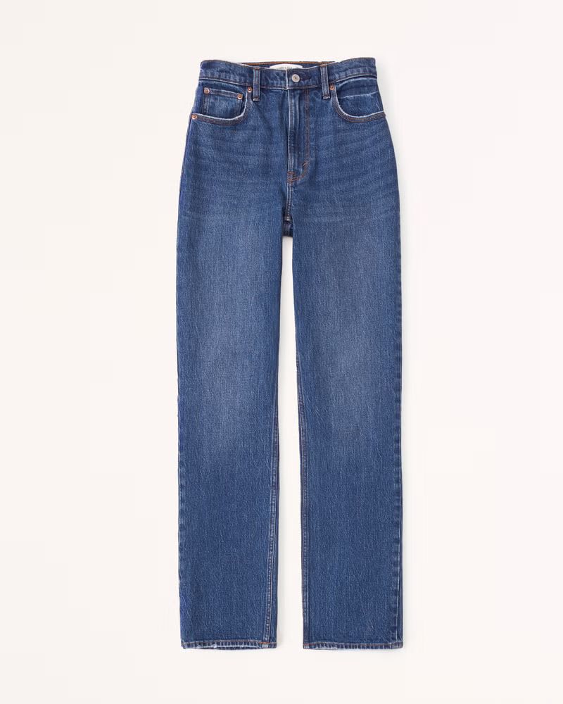 Women's Ultra High Rise 90s Straight Jean | Women's | Abercrombie.com | Abercrombie & Fitch (US)