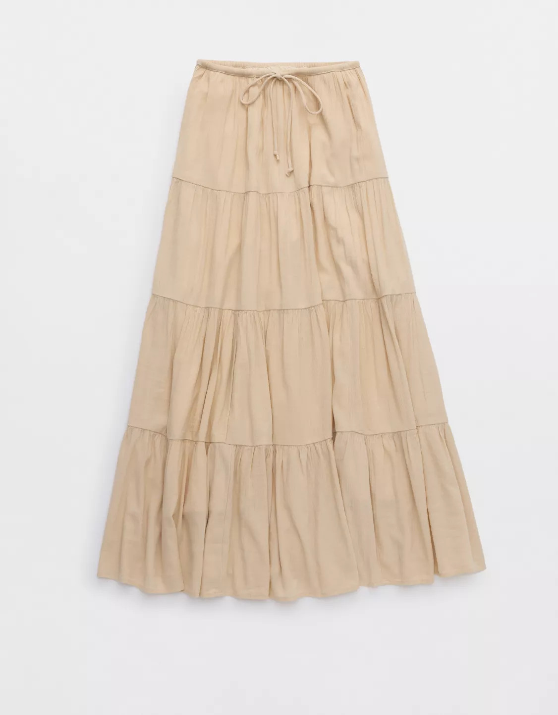 Aerie Beach Club Tiered Maxi Skirt | American Eagle Outfitters (US & CA)