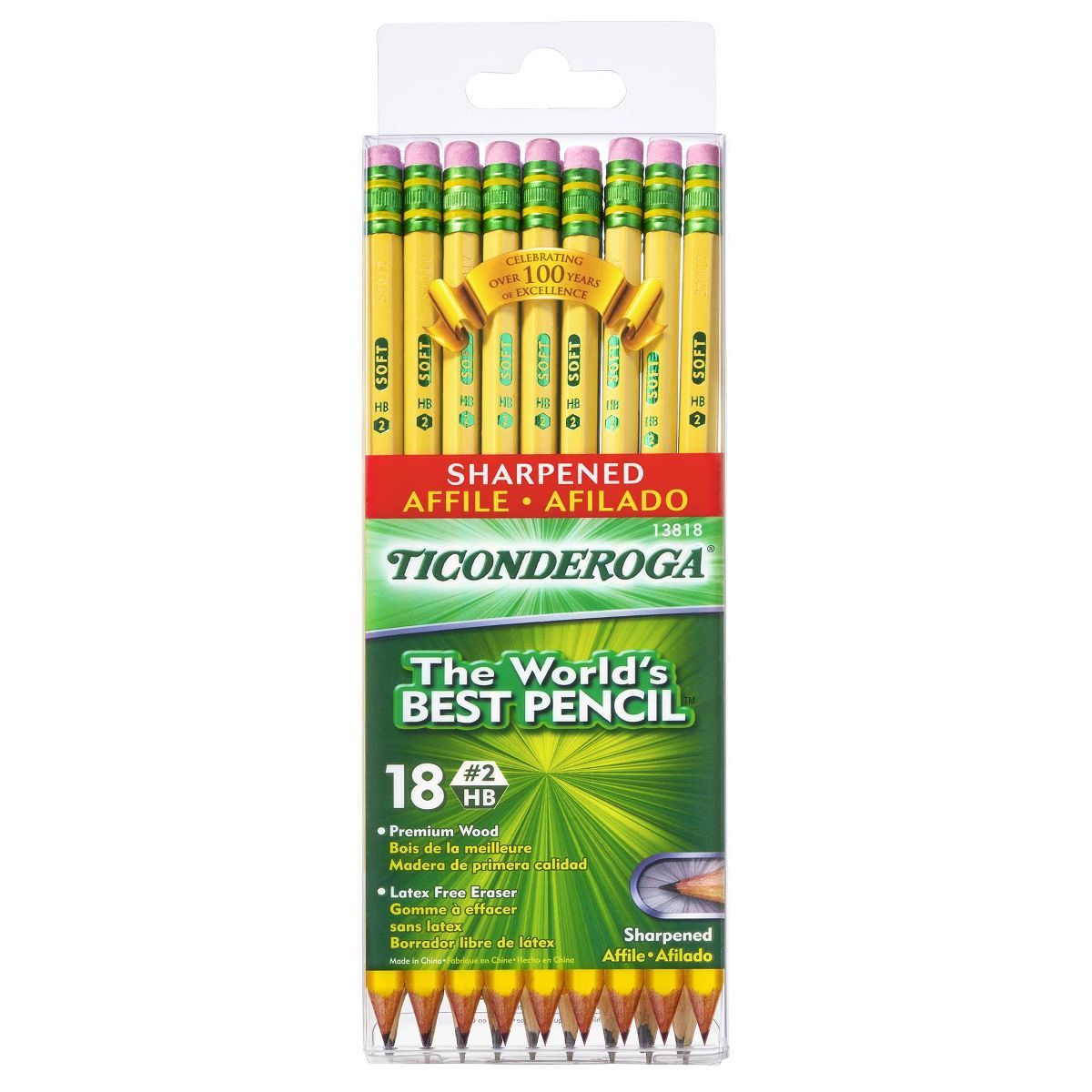 Ticonderoga #2 Pre-Sharpened Pencil, 18ct | Target