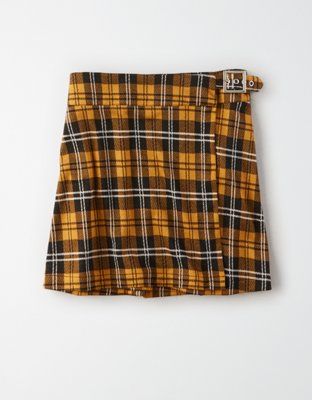 AE Studio Plaid Wrap Skirt | American Eagle Outfitters (US & CA)
