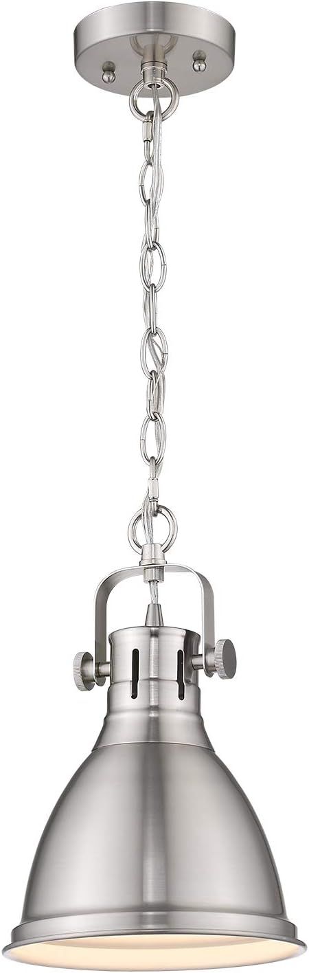 Emliviar Modern Mini Pendant Light, 8 inch Hanging Light with Metal Shade, Brushed Nickel Finish,... | Amazon (CA)