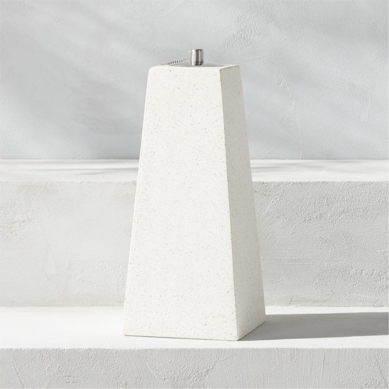 Olli Modern White Outdoor Oil Lamp Small | CB2 | CB2