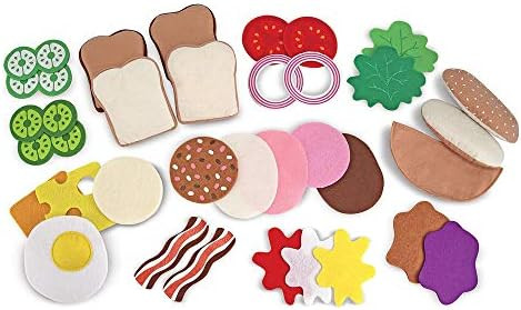 Melissa & Doug Felt Food Sandwich Set | Pretend Play | Play Food | 3+ | Gift for Boy or Girl | Amazon (UK)
